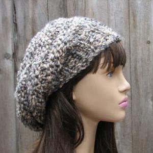 Crochet Hat - Slouchy Hat -multicolored - Winter..