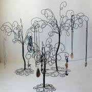 3 Wire Jewelry Tree Stands , Earring, Rings,Bracelets, Organizer, Display