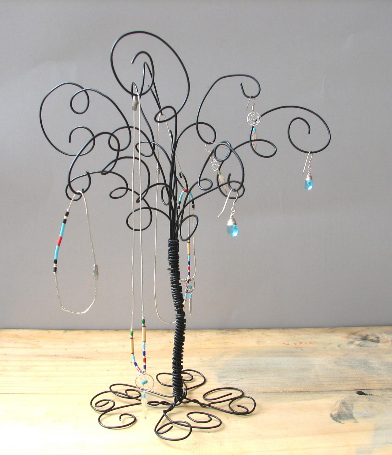 Wire Jewelry Tree Stand , Earring, Rings,bracelets, Organizer, Display