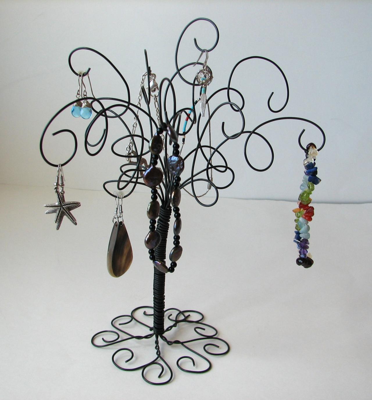 Wire Jewelry Tree Stand , Earring, Rings,bracelets, Organizer, Display