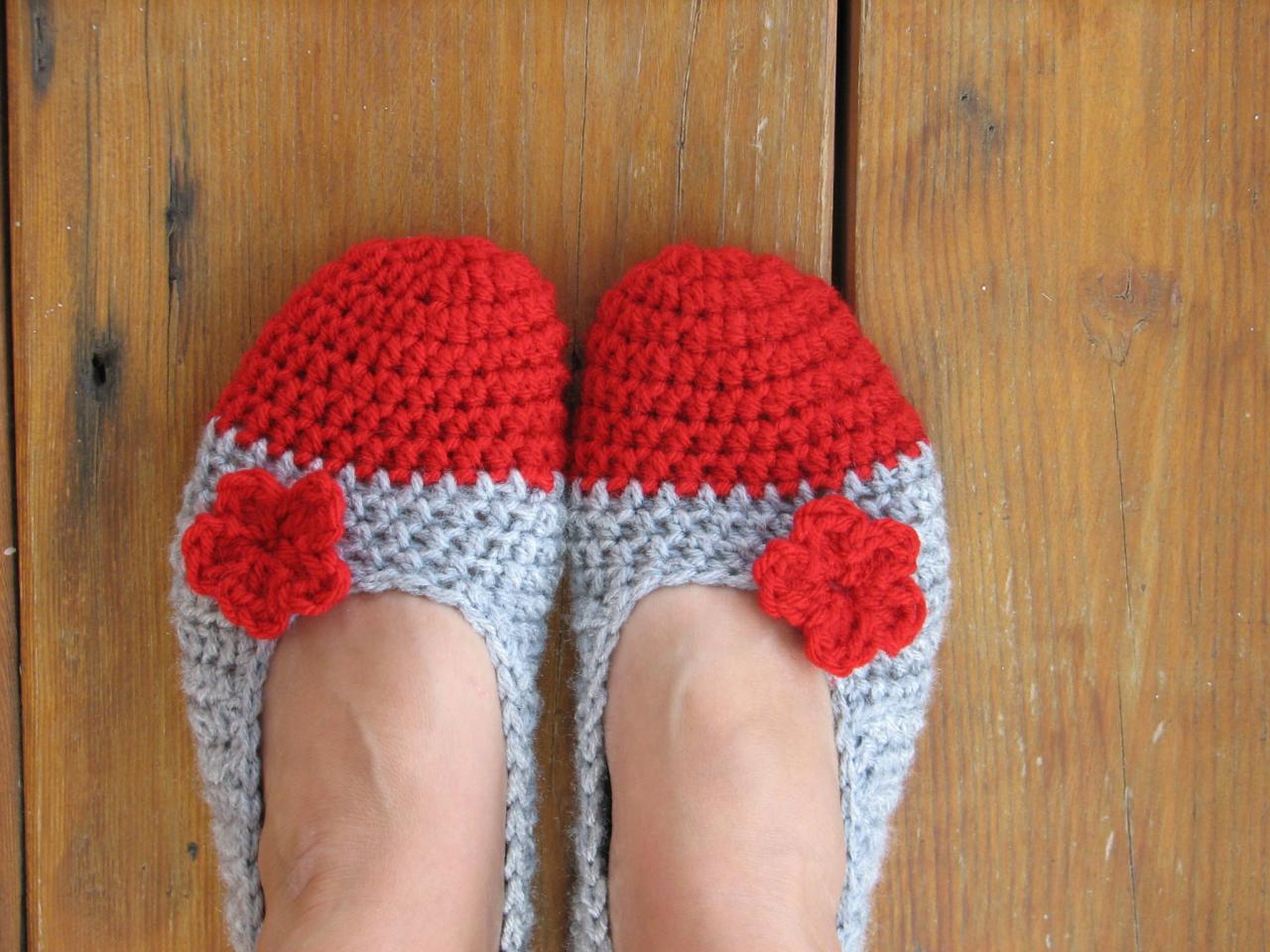 Crochet Women Slippers - Accessories, Adult Crochet Slippers, Home Shoes, Crochet Women Slippers